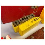 Rifle Cartridge Ammunition Lot with Tool Box