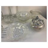Clear Glass Crystal Lot