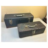 Three Metal Tool Boxes with Contents