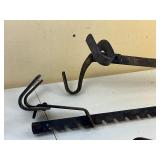 Two Antique Cast Iron Ladder Jacks Scaffolding Brackets