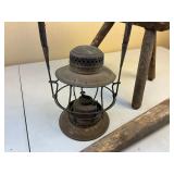 Antique Primitive Milking Stool - Plus Extras