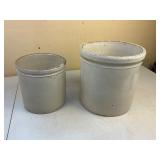 3 Gallon Western Stoneware Crock Plus 1Gallon unmarked