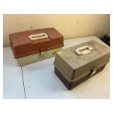Two Plano Empty Fishing Tackle Boxes
