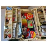 Vintage Plano Tackle Box Full of Fishing Gear and Lures