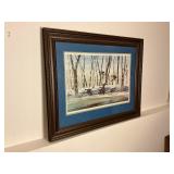 "First Snow Mallards" Print by Robert Lewis