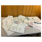 Embroidered Tablecloths, Doilies, & Pillow Covers