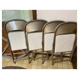 Vintage Round Durham Folding Table and Chairs