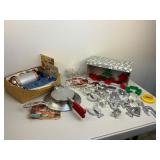 Vintage Oven Top Scandinavian Krumkake Iron, Cookie Press and Cutter Lot