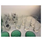 Vintage Glass Tumbler Lot