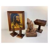 Jesus Picture & Praying Hands Lot