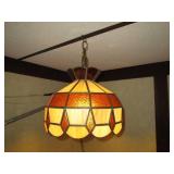 Vintage Stained Glass pendulum Styl...