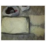 Hand crafted knit table covering, d...