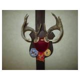 Small Mounted Deer Antler rack with...