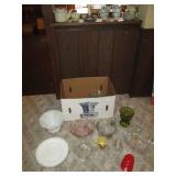 Depression glassware, misc Noritake...