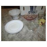 Depression glassware, misc Noritake...