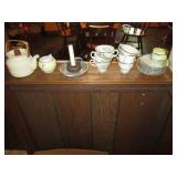 Depression glassware, misc Noritake...