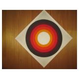 Vintage design 36" square Canvas wa...