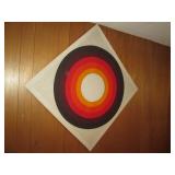 Vintage design 36" square Canvas wa...