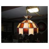 Vintage Stained Glass pendulum Styl...