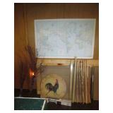 Vintage Rooster themed Wall clock, ...