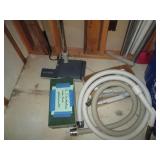 Vintage metal buckets, wire basket,...