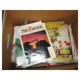 Vintage reading materials, wall dec...