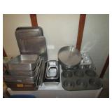 Collection of metal Cookware and ba...