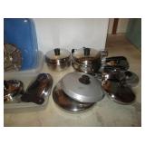 Collection of metal Cookware and ba...