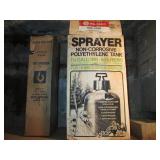 Sprayer, hose, fire extinguisher an...