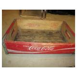 Vintage Wood Coca-Cola crate with m...