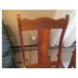 (2) Mismatched Vintage Wood rocking...