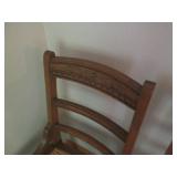 (2) Mismatched Vintage Wood chairs ...