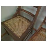 (2) Mismatched Vintage Wood chairs ...