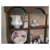 Vintage Wood wall shelf with Vintag...