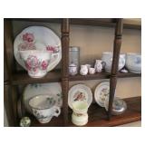 Vintage Wood wall shelf with Vintag...