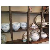 Vintage Wood wall shelf with Vintag...