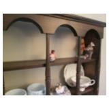 Vintage Wood wall shelf with Vintag...