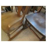 Vintage Wood rocking chairs plus Vi...