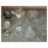 Beautiful cut glass serving pieces,...