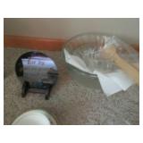 Beautiful cut glass serving pieces,...