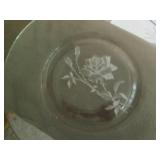 Beautiful cut glass serving pieces,...