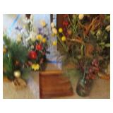 Squared Wood pedestal style plant s...