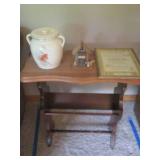 Unique Vintage wood dual tier side ...