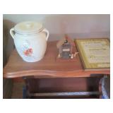 Unique Vintage wood dual tier side ...