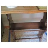 Unique Vintage wood dual tier side ...