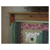 Wood Quilt Shelf, Hand crafted quil...