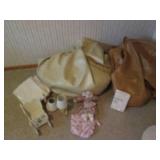 Vintage bean bag chairs, table lamp...