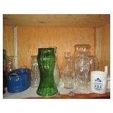 Lot of assorted vases and glassware...