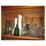 Lot of assorted vases and glassware...