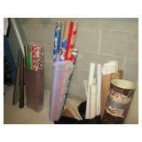 Lot of wrapping paper...